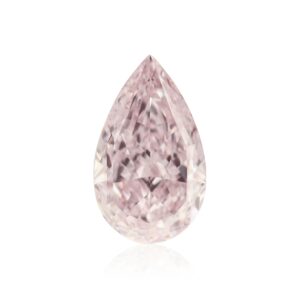 0.38 Carat Fancy Light Purplish Pink Pear Diamond VVS2 GIA