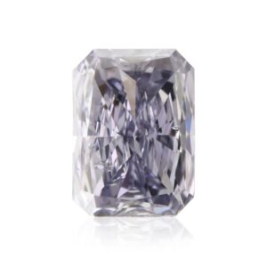 0.43 Carat Fancy Gray Violet Radiant Diamond I1 GIA