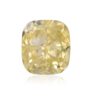 0.50 Carat Fancy Yellow Cushion Diamond VS2 GIA