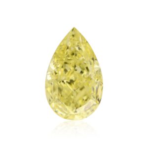 0.52 Carat Fancy Yellow Pear Diamond VS1 GIA