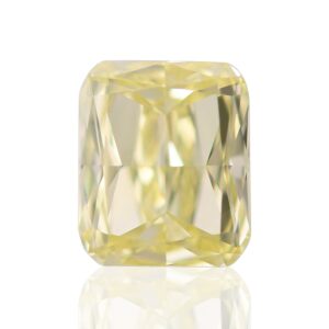 0.68 Carat Fancy Yellow Cushion Diamond VVS2 GIA