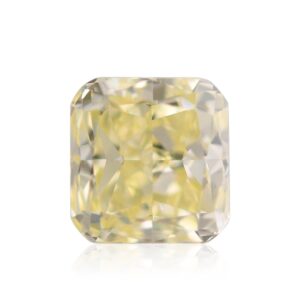 0.90 Carat Fancy Light Yellow Cushion Diamond VS2 GIA