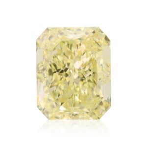 1.02 Carat Fancy Light Yellow Radiant Diamond VVS1 GIA