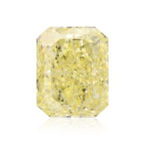 1.13 Carat Fancy Light Yellow Radiant Diamond IF GIA