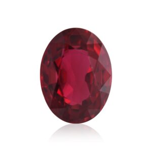 1.67 Carat Red MOZAMBIQUE Oval Ruby CD