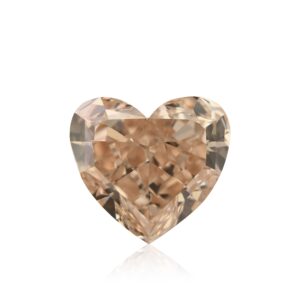 2.43 Carat Fancy Pink Brown Heart Diamond VVS2 GIA