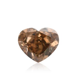 3.13 Carat Fancy Dark Orangy Brown Heart Diamond SI1 GIA