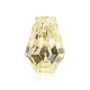 4.06 Carat W-X Light Yellow Shield Diamond SI1 GIA