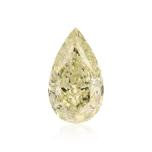 4.32 Carat Fancy Green Yellow Pear Diamond VS1 GIA