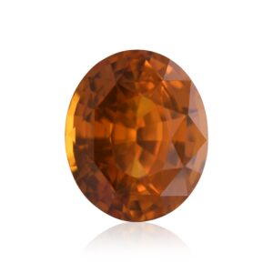 5.22 Carat Orange SRI LANKA Oval Sapphire CD