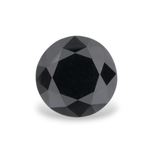 1.3 Carat Natural Black Round Diamond GIA