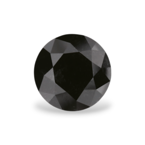 1.08 Carat Natural Black Round Diamond GIA