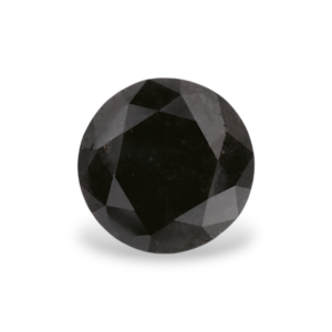 1.08 Carat Natural Black Round Diamond GIA