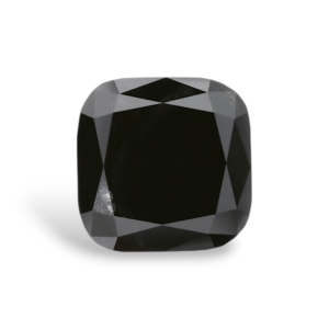 1.35 Carat Natural Black Cushion Diamond GIA