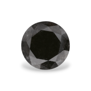 1.05 Carat Natural Black Round Diamond GIA