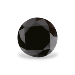 1.06 Carat Natural Black Round Diamond GIA