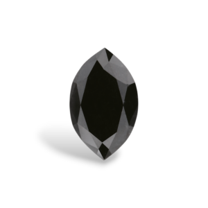1.09 Carat Natural Black Marquise Diamond GIA
